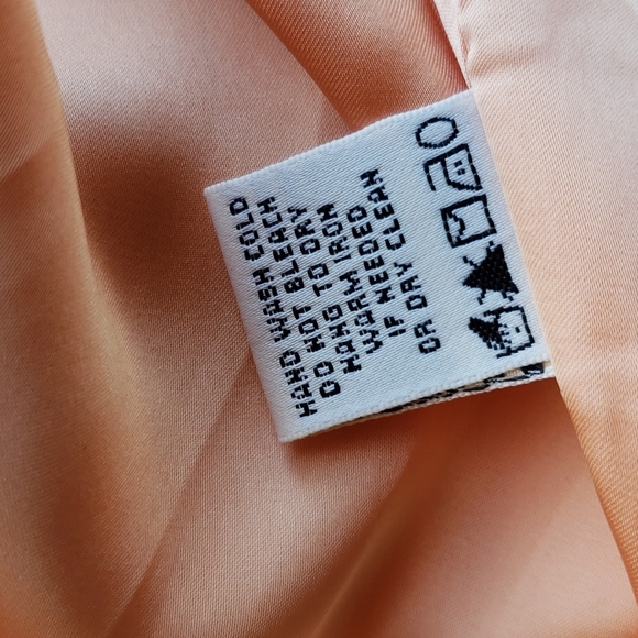 STUDIO M Max Scarf Print Boatneck Sleeveless A-Line Shift Dress Peach sz M - Picture 7 of 7